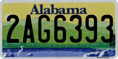 AL license plate 2AG6393