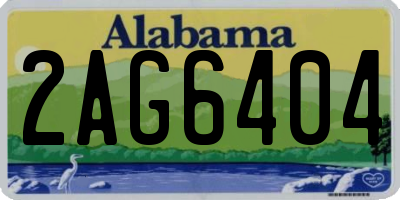 AL license plate 2AG6404