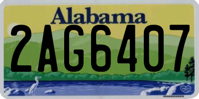 AL license plate 2AG6407