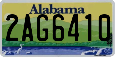 AL license plate 2AG6410