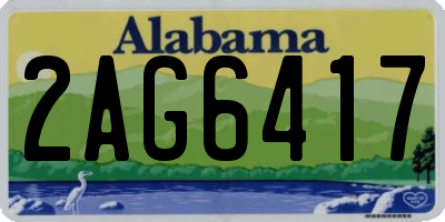 AL license plate 2AG6417