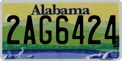 AL license plate 2AG6424