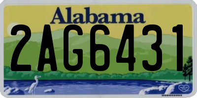 AL license plate 2AG6431