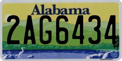 AL license plate 2AG6434