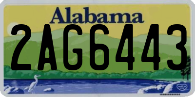 AL license plate 2AG6443