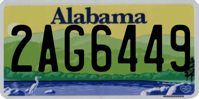AL license plate 2AG6449