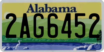 AL license plate 2AG6452