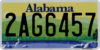 AL license plate 2AG6457