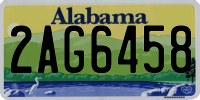 AL license plate 2AG6458