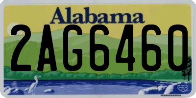 AL license plate 2AG6460