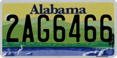 AL license plate 2AG6466