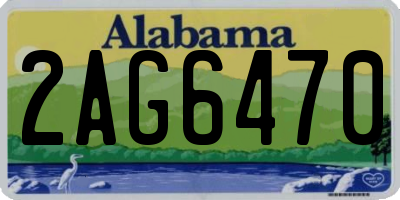 AL license plate 2AG6470