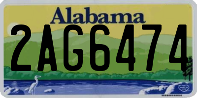 AL license plate 2AG6474