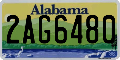 AL license plate 2AG6480