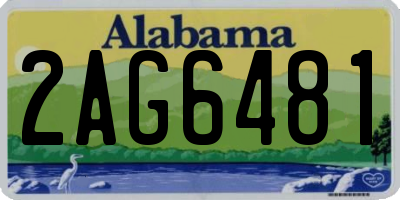 AL license plate 2AG6481