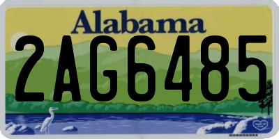 AL license plate 2AG6485