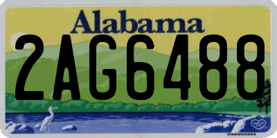 AL license plate 2AG6488
