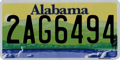 AL license plate 2AG6494
