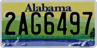 AL license plate 2AG6497