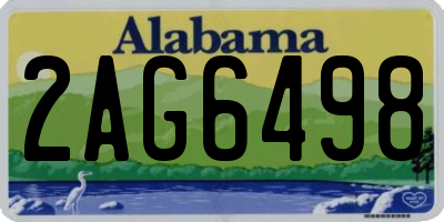 AL license plate 2AG6498
