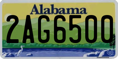 AL license plate 2AG6500