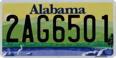 AL license plate 2AG6501
