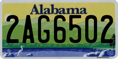 AL license plate 2AG6502