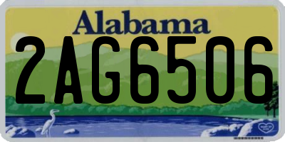 AL license plate 2AG6506