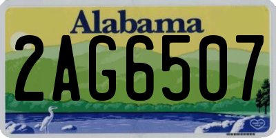 AL license plate 2AG6507