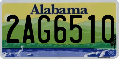 AL license plate 2AG6510