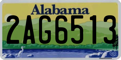 AL license plate 2AG6513