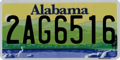 AL license plate 2AG6516