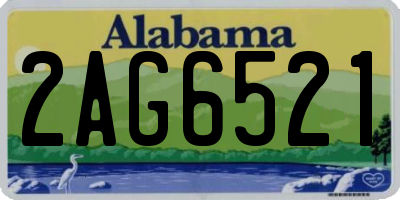 AL license plate 2AG6521