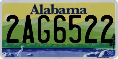 AL license plate 2AG6522