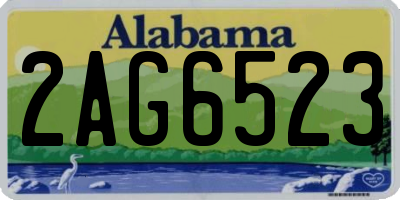 AL license plate 2AG6523