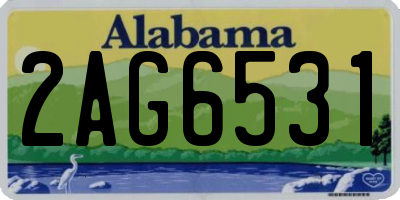 AL license plate 2AG6531