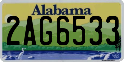 AL license plate 2AG6533