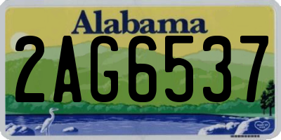 AL license plate 2AG6537