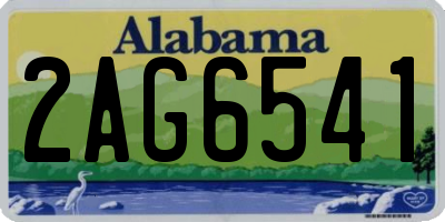 AL license plate 2AG6541