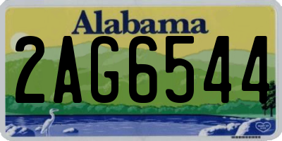 AL license plate 2AG6544