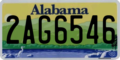 AL license plate 2AG6546
