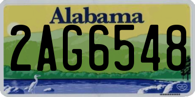 AL license plate 2AG6548