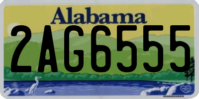 AL license plate 2AG6555