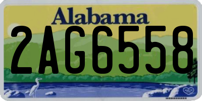 AL license plate 2AG6558
