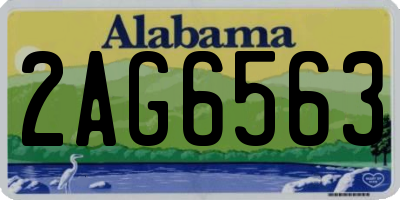 AL license plate 2AG6563