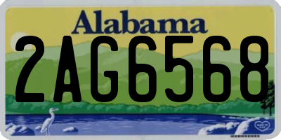 AL license plate 2AG6568
