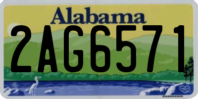 AL license plate 2AG6571
