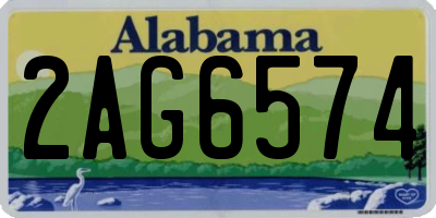 AL license plate 2AG6574