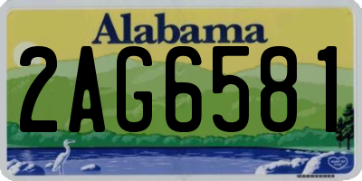 AL license plate 2AG6581