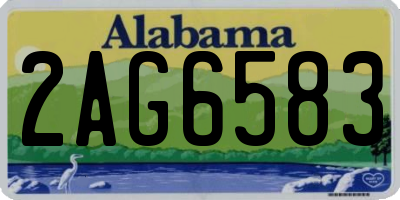 AL license plate 2AG6583